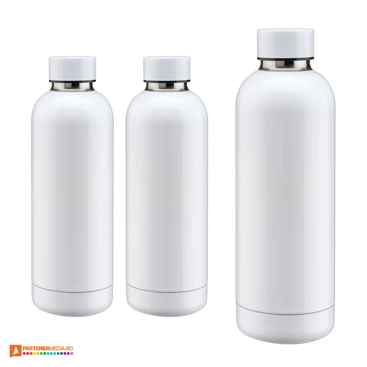 sticle albe termoizolante de 500 ml cu suprafata sublimabila 21411s