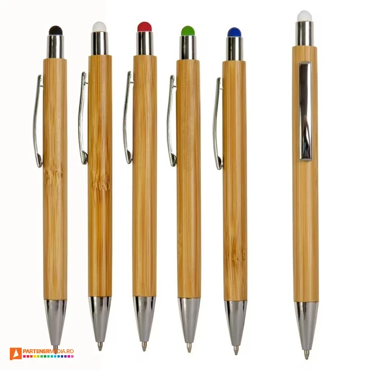 pixuri din lemn cu touch pen colorat 21804 poza 1