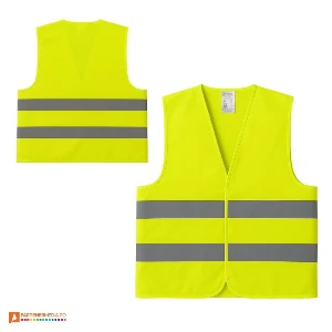 veste galbene cu benzi reflectorizante pentru adulti 2200207 poza 2