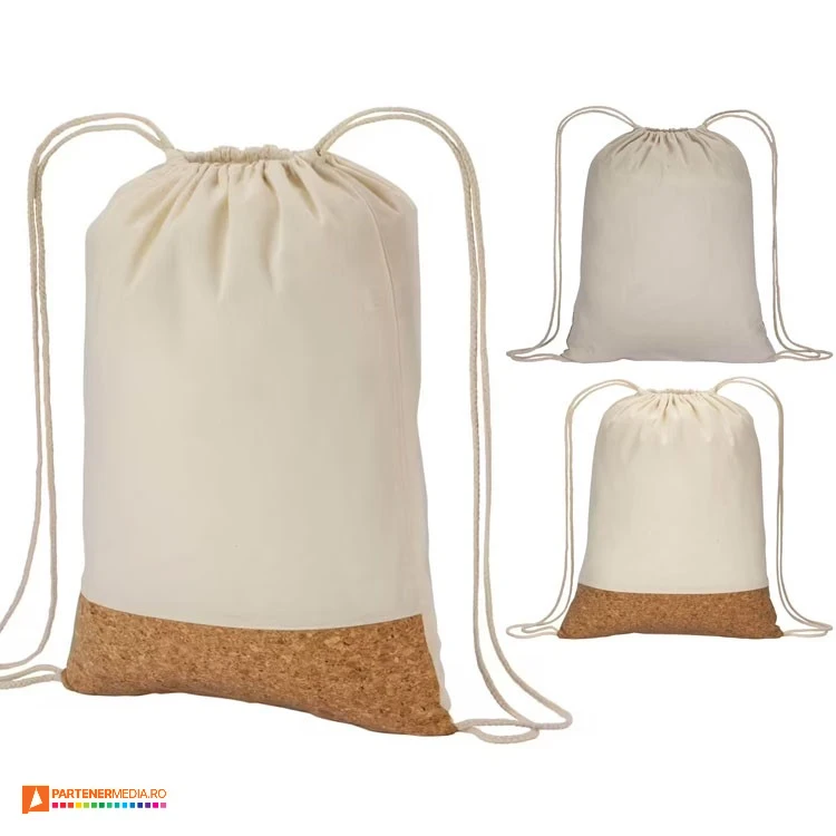 rucsacuri drawstring din bumbac si pluta 22123