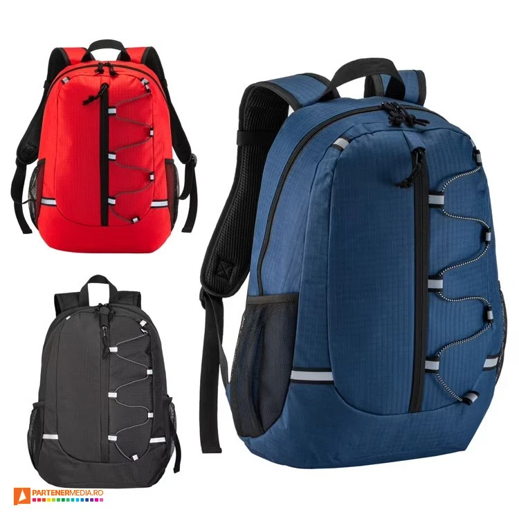 Rucsacuri promotionale de calatorie cu buzunar de laptop si snur elastic frontal rucsacuri de laptop si calatorii din poliester cu snur frontal 22138