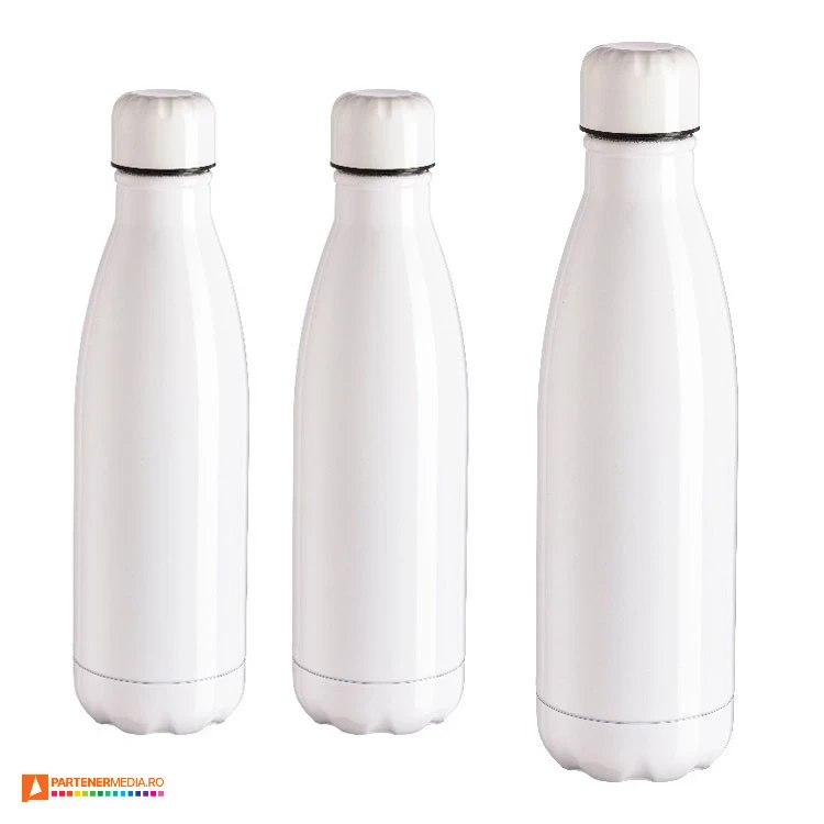 sticle albe de baut de 500 ml din otel inoxidabil 22428