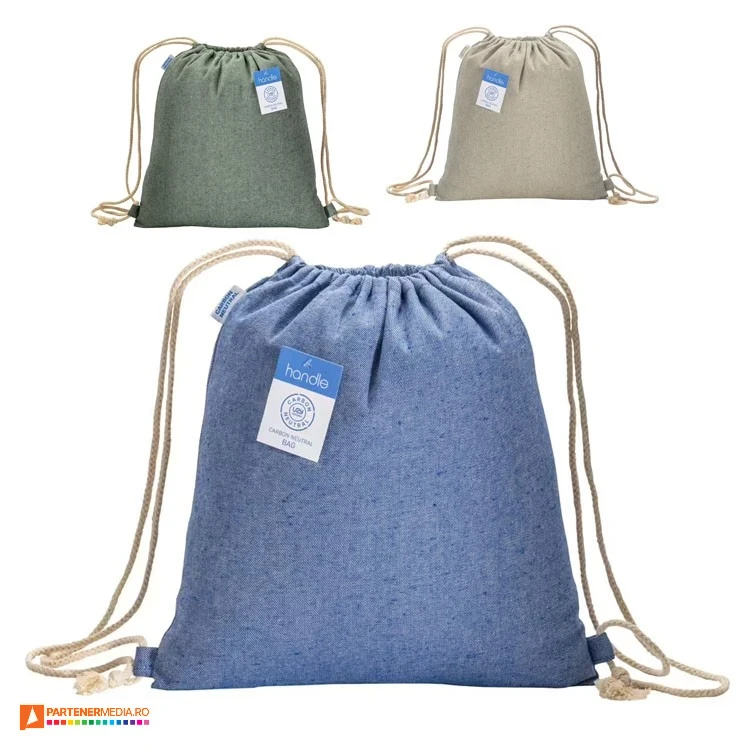 rucsacuri promotionale drawstring din bumbac reciclat 23103