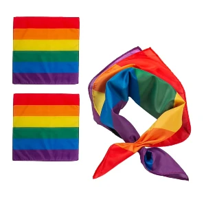 esarfe multicolore de 60x60 cm din poliester 2330518