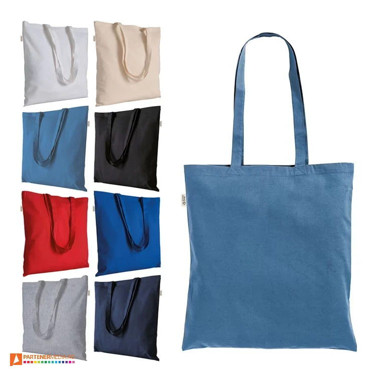 sacose de cumparaturi din bumbac reciclat de 180 grame 24103 poza 1