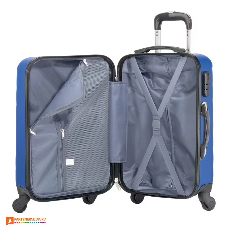 trolere din plastic cu 4 roti si capacitate de 36 litri 24164e poza 2