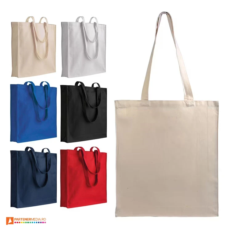 sacose cu burduf de 8 cm din bumbac reciclat de 220 grame 26106 poza 1