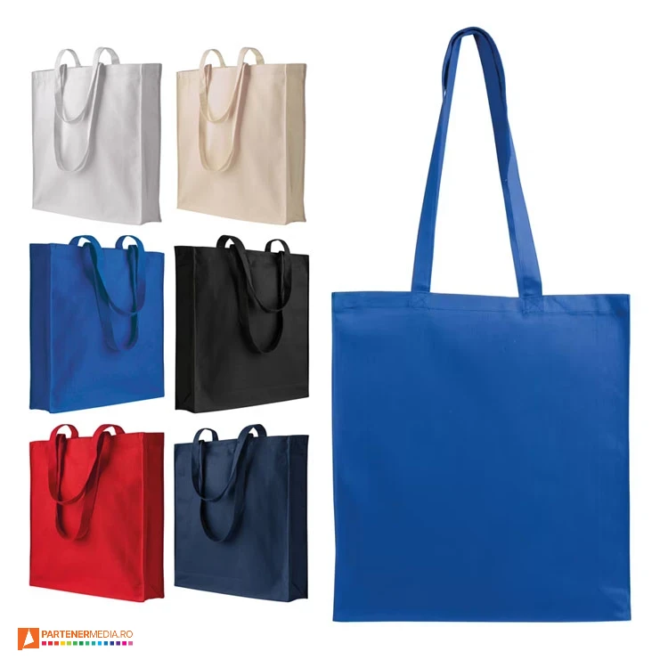sacose cu burduf de 8 cm din bumbac reciclat de 280 grame 26108 poza 1
