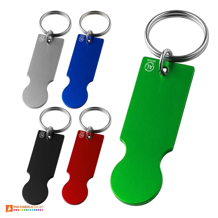 brelocuri cu moneda incorporata din aluminiu reciclat 26901