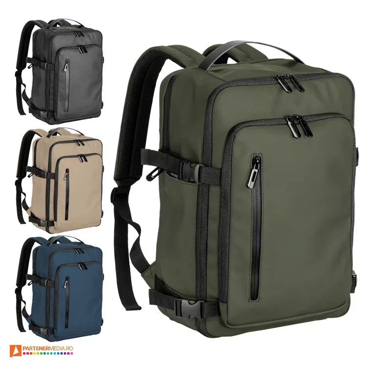 rucsacuri promotionale din imitatie de piele cu buzunar de laptop dm25102
