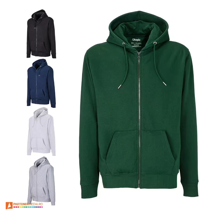 hanorace unisex cu gluga si buzunare mari ut23010 poza 1