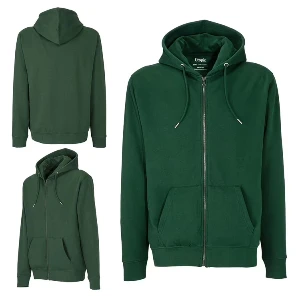hanorace unisex verzi cu gluga si buzunare mari ut23010 poza 6