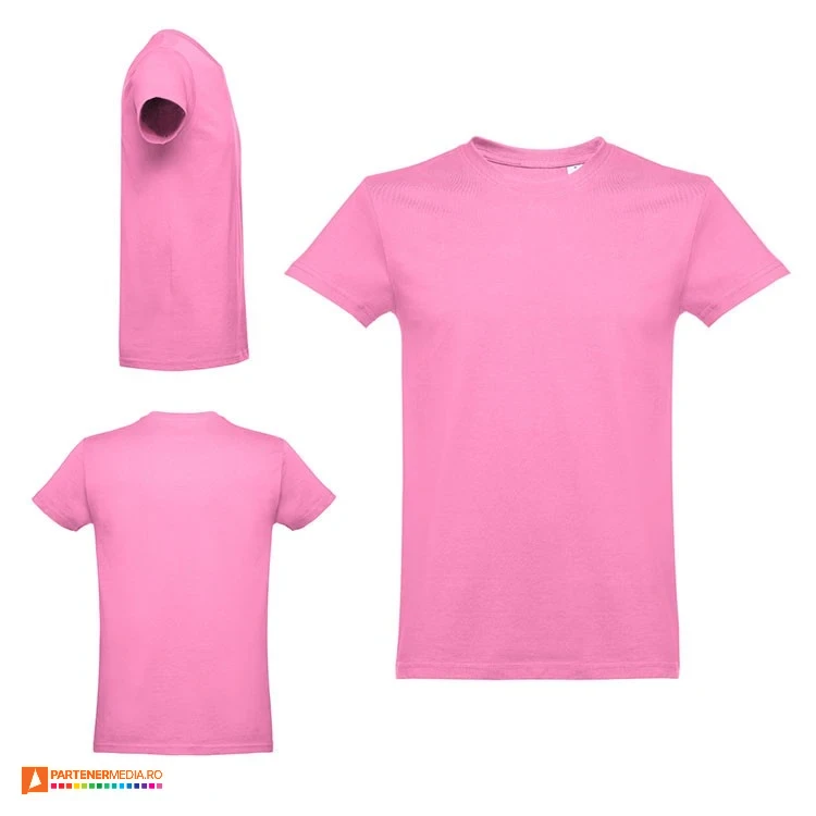 tricouri barbatesti roz cu maneci scurte 30110 poza 4