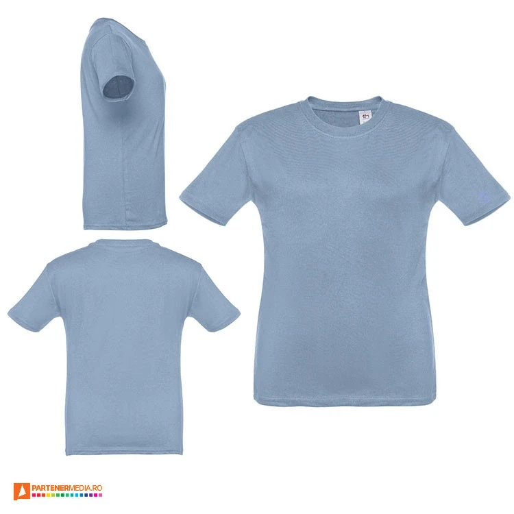 tricouri promotionale din bumbac albastru denim pentru copii 30169 poza 3