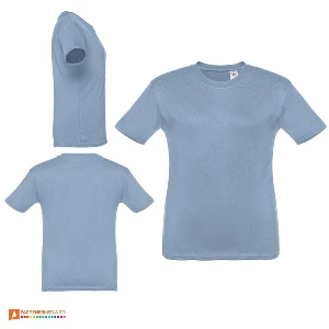 tricouri promotionale din bumbac albastru denim pentru copii 30169 poza 3