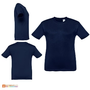 tricouri promotionale din bumbac albastru inchis pentru copii 30169 poza 4
