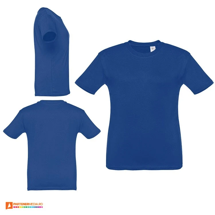 tricouri promotionale din bumbac albastru royal pentru copii 30169 poza 5