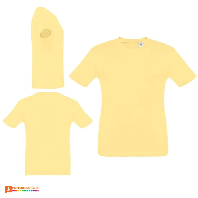 tricouri promotionale din bumbac galben pai pentru copii 30169 poza 10
