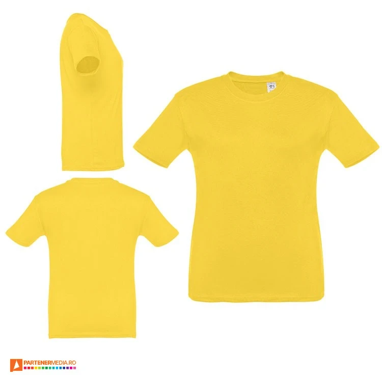 tricouri promotionale din bumbac galbene pentru copii 30169 poza 9