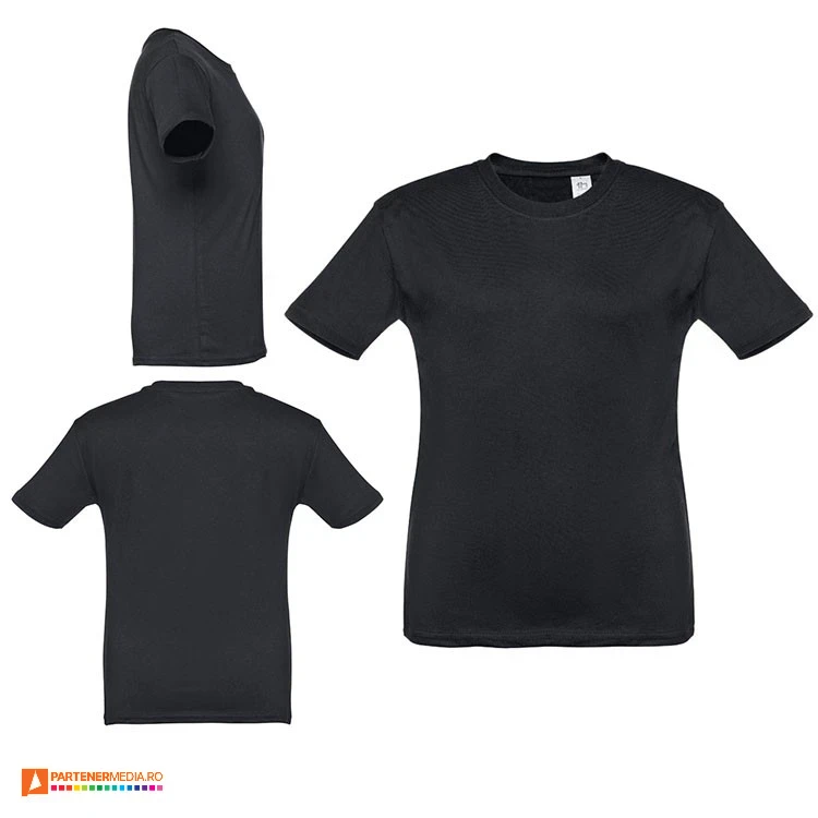 tricouri promotionale din bumbac negre pentru copii 30169 poza 14