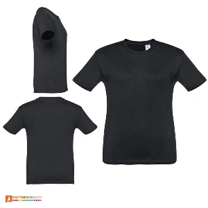 tricouri promotionale din bumbac negre pentru copii 30169 poza 14
