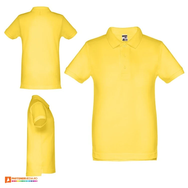 tricouri galbene pentru copii din bumbac 30173 poza 8
