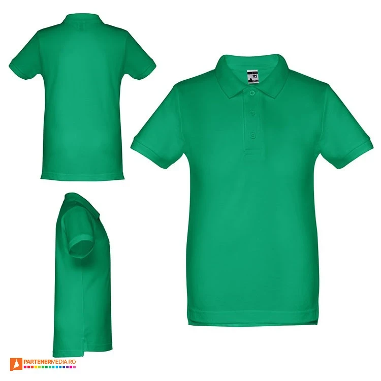 tricouri verzi pentru copii din bumbac 30173 poza 4
