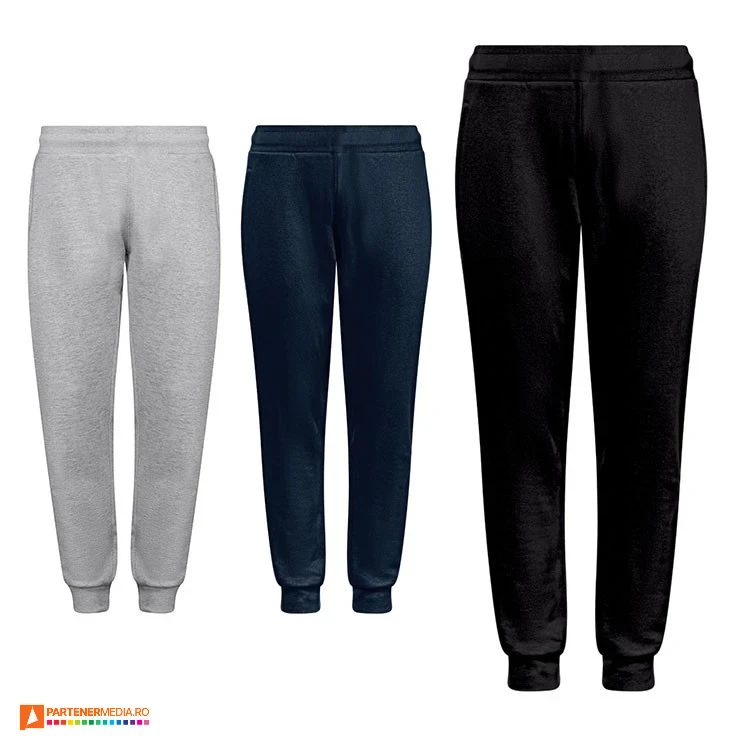 Pantaloni sport unisex confectionati din bumbac si poliester reciclat pantaloni promotionali unisex 30307