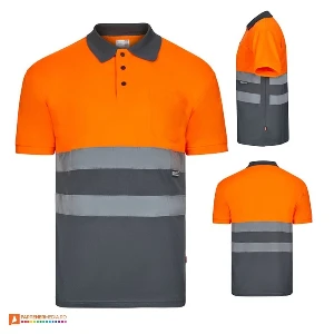 tricouri polo portocalii reflectorizante 36063 poza 5