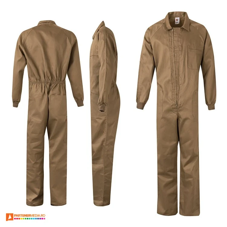 salopete impermeabile unisex crem 36086 poza 8