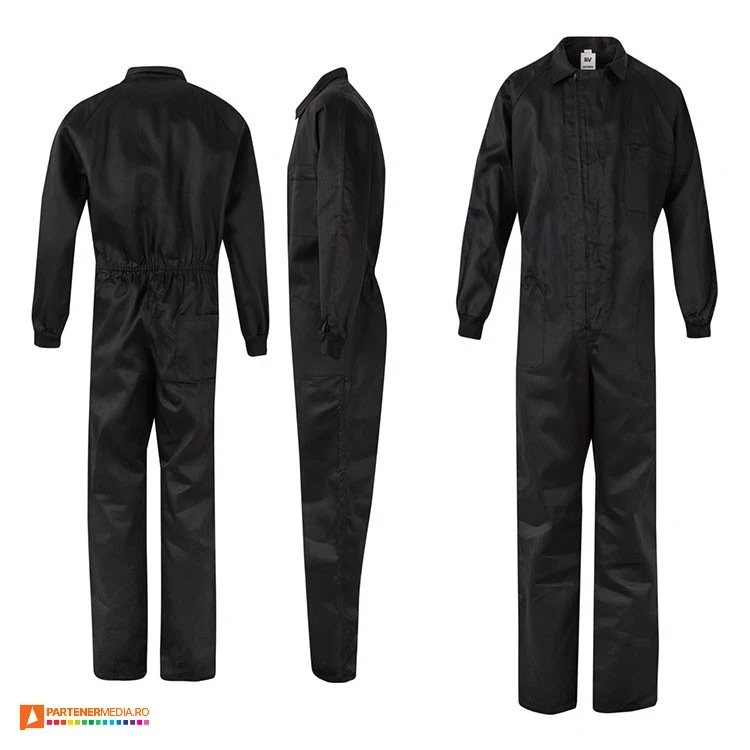 salopete impermeabile unisex negre 36086 poza 10