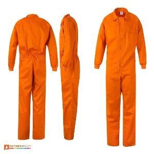 salopete impermeabile unisex portocalii 36086 poza 4