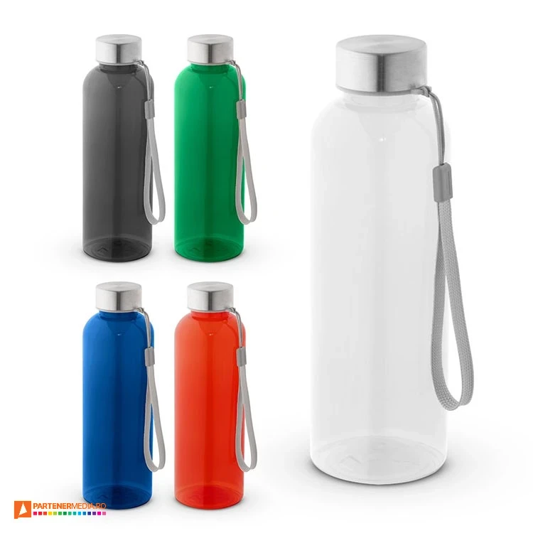 bidoane colorate ecologice din plastic reciclat de 600 ml 54326