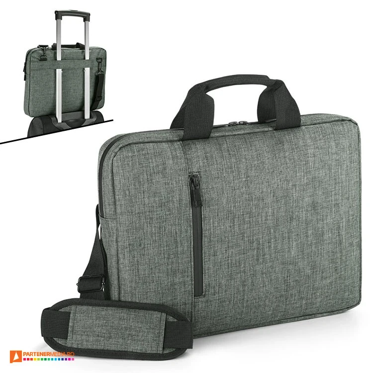Genti promotionale de umar cu compartiment de laptop si buzunar frontal vertical genti promotionale cu buzunar pentru laptop 92171