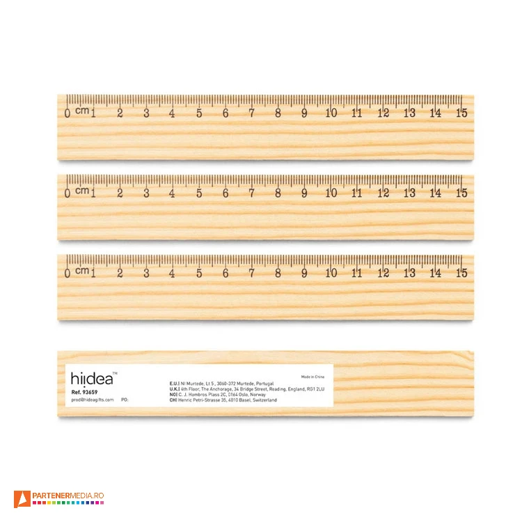 rigle din lemn promotionale de 15 centimetri 93659 poza 1