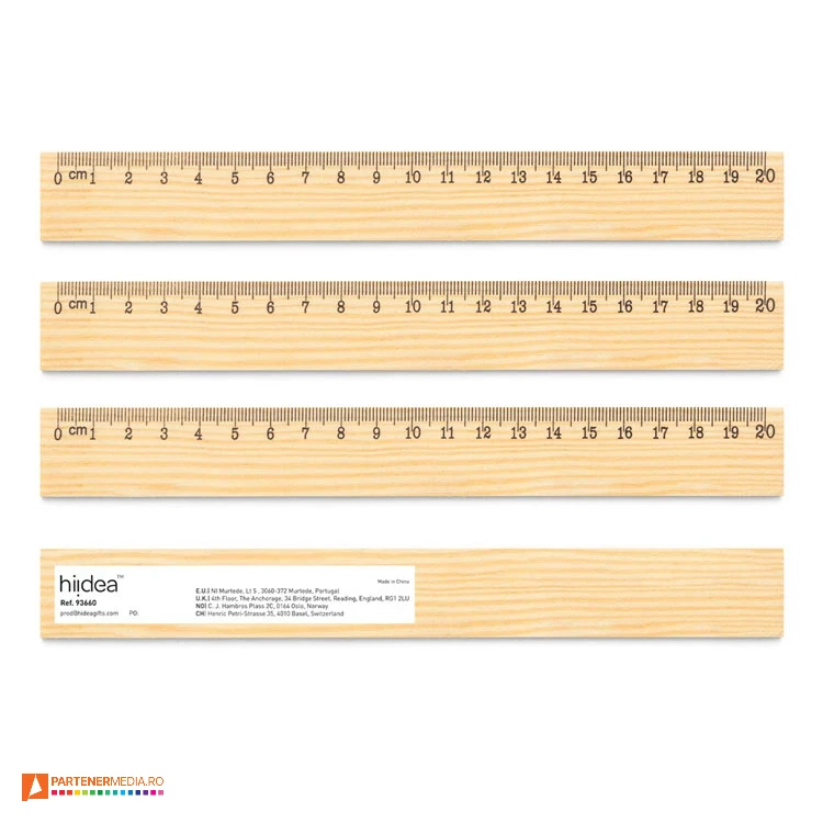 rigle din lemn promotionale de 20 centimetri 93660 poza 1