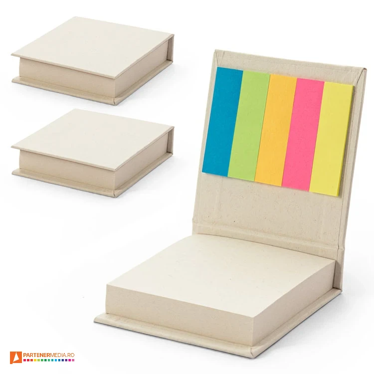 blocnotes uri cu etichete colorate din hartie reciclata 93664