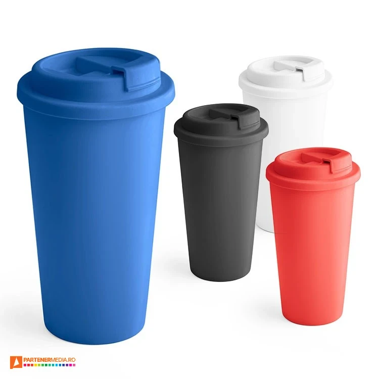 pahare promotionale din plastic cu capac 94041