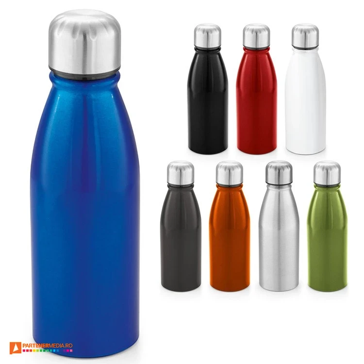 94063 bidoane sport metalice colorate de 500 ml