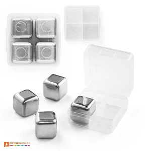 seturi de 4 cuburi metalice pentru bauturi reci 94252