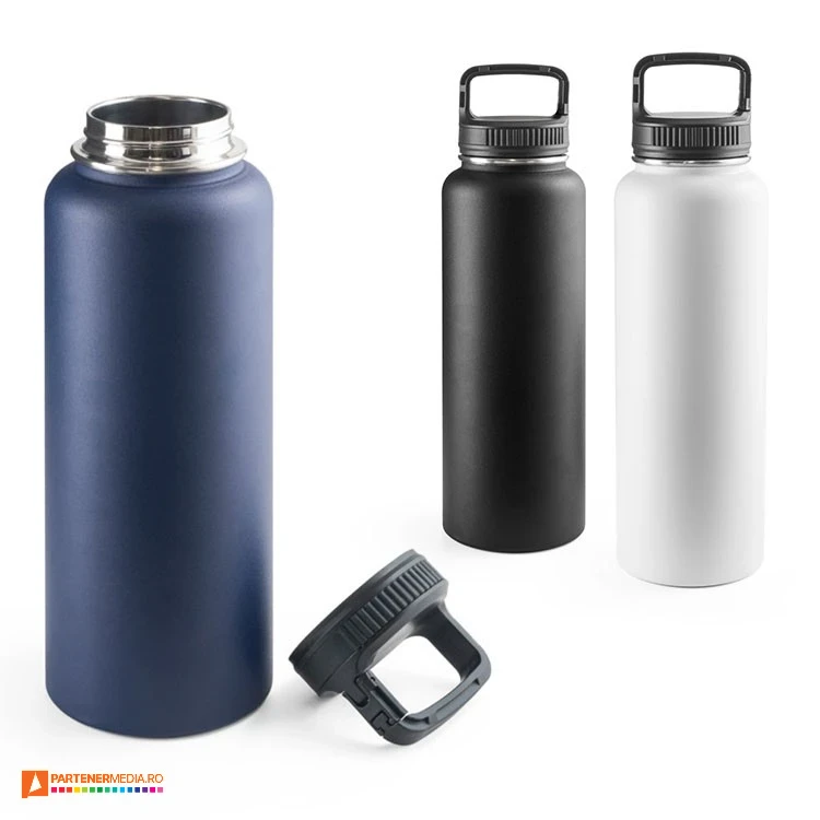 bidoane promotionale din otel inoxidabil reciclat de 1200 ml 94283
