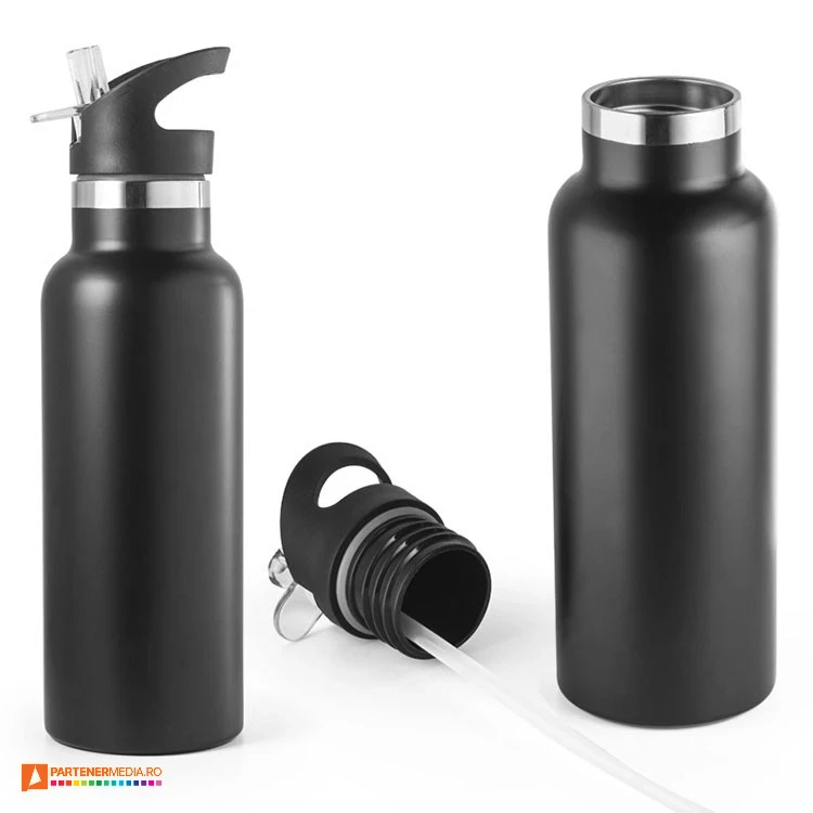 bidoane termoizolante de 570 ml cu capac cu pai 94316