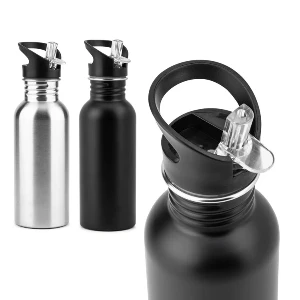 sticle de 690 ml din otel cu pai pliabil 94383
