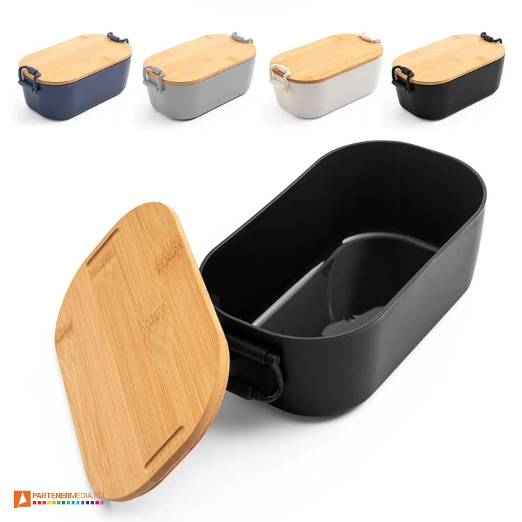 caserole din plastic cu capac din lemn 94390 poza 1