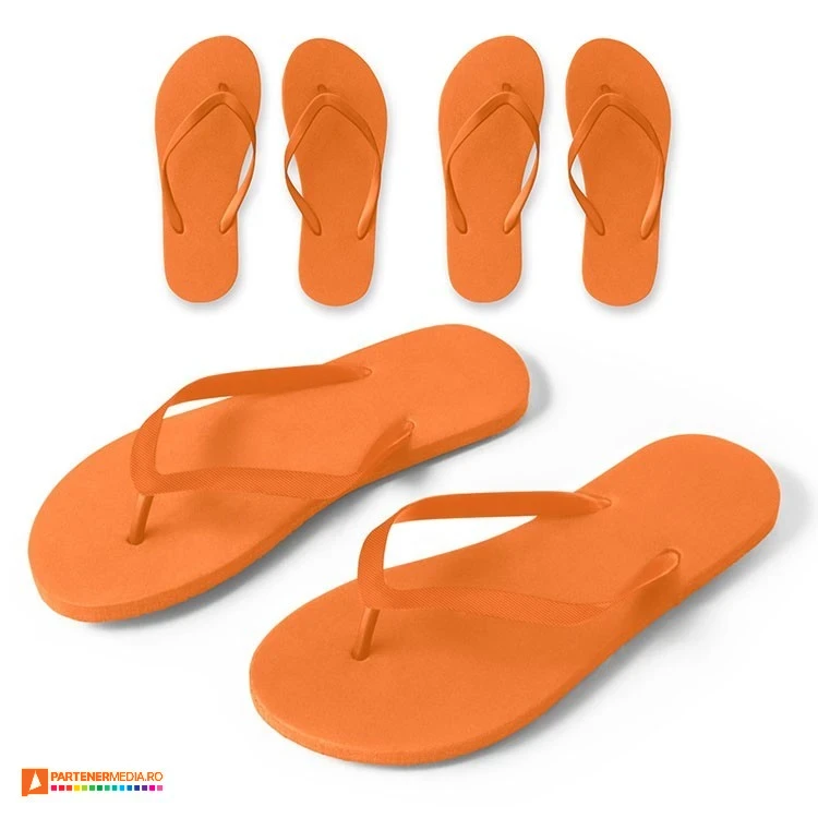 papuci portocali promotionali din pvc 95084 poza 6
