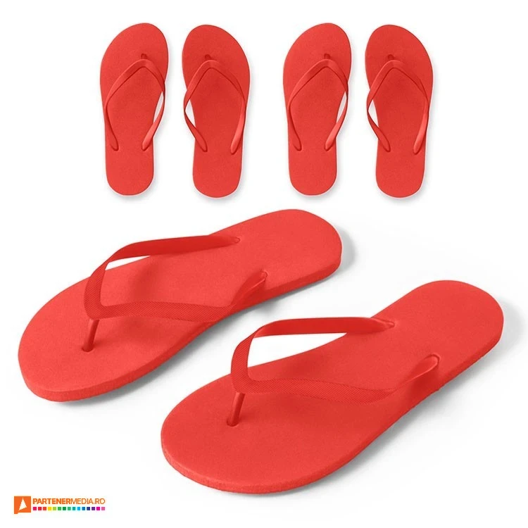 papuci rosii promotionali din pvc 95084 poza 7