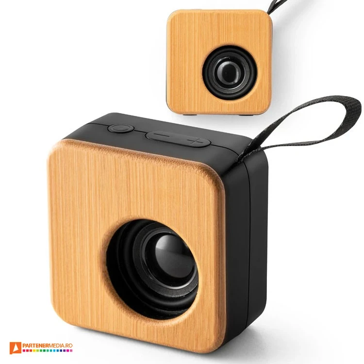 boxe audio wireless din plastic reciclat si lemn 97098