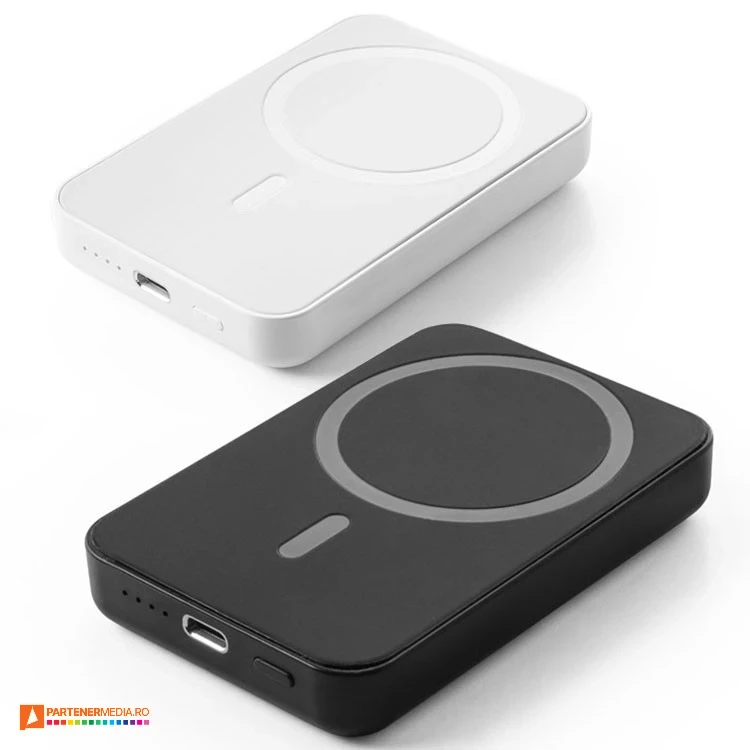 powerbank uri wireless de 5000 mah din plastic reciclat 97166 poza 1