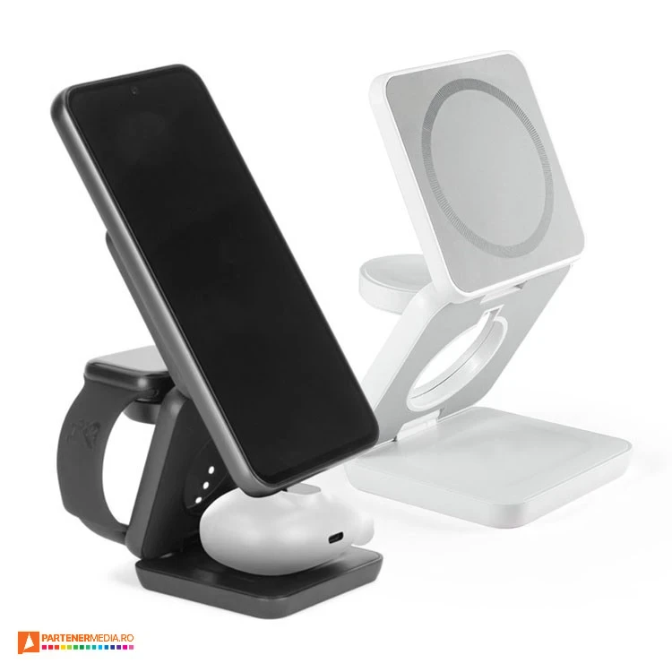 incarcatoare promotionale wireless pentru telefon ceas si casti audio 97169