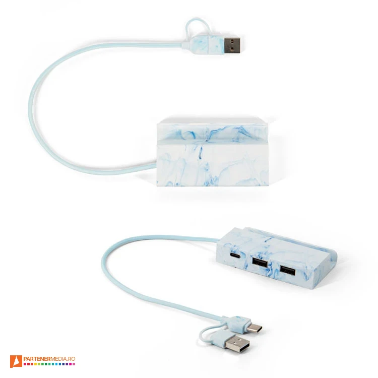 porthub uri usb din plastic reciclat 97192 porthub uri usb din plastic reciclat 97192 poza 1
